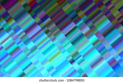 Light BLUE vector template with repeated sticks. Modern geometrical abstract illustration with staves. The pattern can be used for busines ad, booklets, leaflets