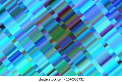 Light BLUE vector template with repeated sticks. Modern geometrical abstract illustration with staves. The template can be used as a background.
