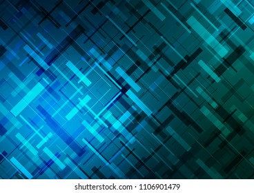 Light BLUE vector template with repeated sticks. Glitter abstract illustration with colored sticks. The pattern can be used as ads, poster, banner for commercial.