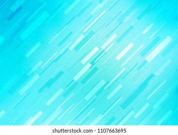 Light BLUE vector template with repeated sticks. Decorative shining illustration with lines on abstract template. The template can be used as a background.