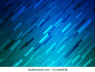 Light BLUE vector template with repeated sticks. Decorative shining illustration with lines on abstract template. The pattern can be used for busines ad, booklets, leaflets