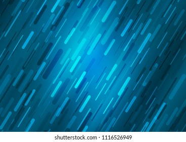 Light BLUE vector template with repeated sticks. Glitter abstract illustration with colored sticks. The pattern can be used for websites.