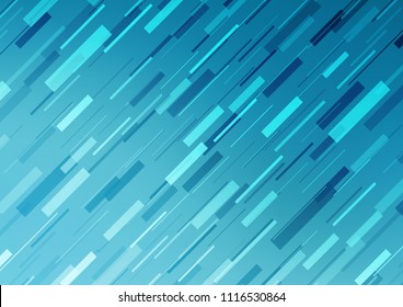 Light BLUE vector template with repeated sticks. Modern geometrical abstract illustration with staves. The template can be used as a background.