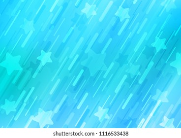 Light BLUE vector template with repeated sticks. Lines on blurred abstract background with gradient. The pattern can be used for busines ad, booklets, leaflets