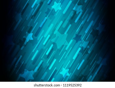 Light BLUE vector template with repeated sticks. Shining colored illustration with narrow lines. Smart design for your business advert.