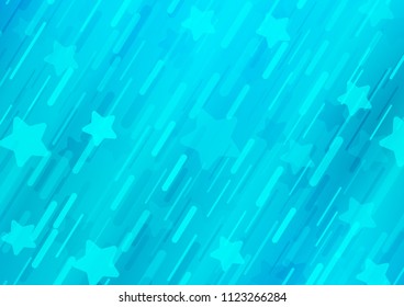 Light BLUE vector template with repeated sticks. Glitter abstract illustration with colored sticks. Smart design for your business advert.
