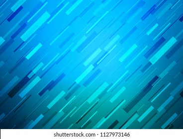Light BLUE vector template with repeated sticks. Lines on blurred abstract background with gradient. The pattern can be used as ads, poster, banner for commercial.