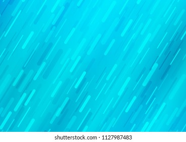Light BLUE vector template with repeated sticks. Glitter abstract illustration with colored sticks. The template can be used as a background.