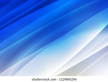 Light BLUE vector template with repeated sticks. Modern geometrical abstract illustration with staves. The template can be used as a background.