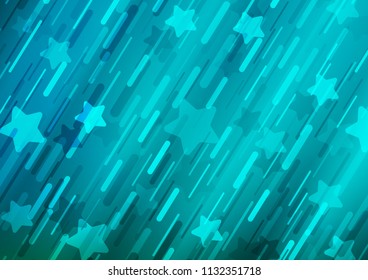 Light BLUE vector template with repeated sticks. Blurred decorative design in simple style with lines. Smart design for your business advert.