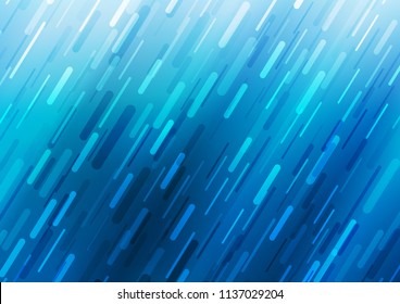 Light BLUE vector template with repeated sticks. Glitter abstract illustration with colored sticks. The pattern can be used for busines ad, booklets, leaflets