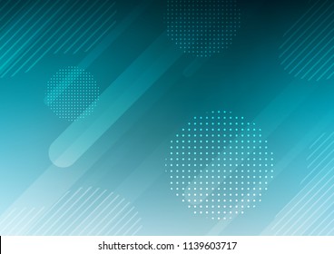 Light BLUE vector template with repeated sticks, circles. Modern geometrical abstract illustration with sticks, dots. Best design for your ad, poster, banner.