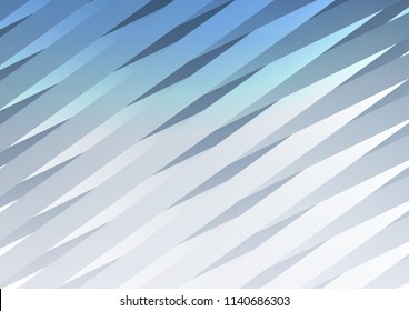 Light BLUE vector template with repeated sticks. Blurred decorative design in simple style with lines. Smart design for your business advert.