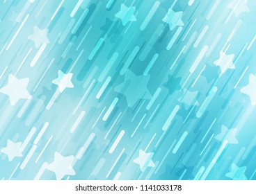 Light BLUE vector template with repeated sticks. Modern geometrical abstract illustration with staves. The pattern can be used as ads, poster, banner for commercial.