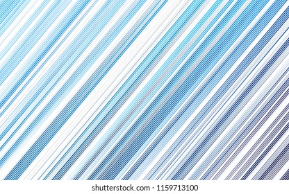 Light BLUE vector template with repeated sticks. Decorative shining illustration with lines on abstract template. Best design for your ad, poster, banner.