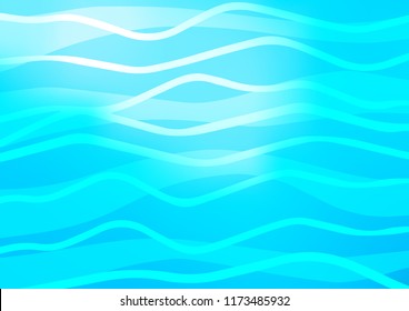 Light BLUE vector template with repeated sticks. Modern geometrical abstract illustration with staves. Smart design for your business advert.