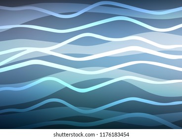 Light BLUE vector template with repeated sticks. Glitter abstract illustration with colored sticks. The pattern can be used as ads, poster, banner for commercial.