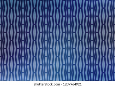 Light BLUE vector template with repeated sticks. Decorative shining illustration with lines on abstract template. Best design for your ad, poster, banner.