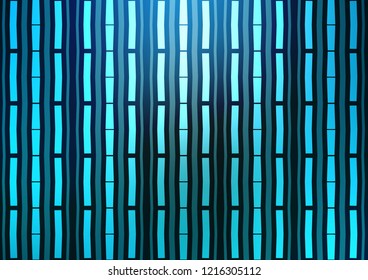 Light BLUE vector template with repeated sticks. Shining colored illustration with narrow lines. Best design for your ad, poster, banner.