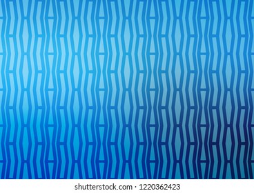 Light BLUE vector template with repeated sticks. Glitter abstract illustration with colored sticks. The template can be used as a background.
