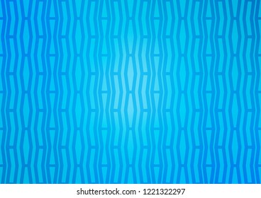 Light BLUE vector template with repeated sticks. Modern geometrical abstract illustration with staves. The pattern can be used for websites.