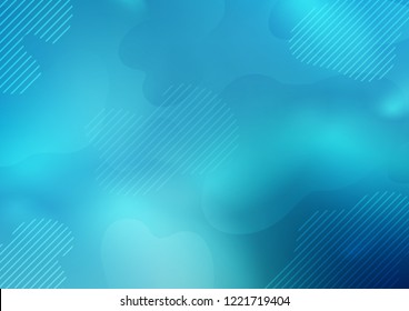 Light BLUE vector template with repeated sticks. Decorative shining illustration with lines on abstract template. Best design for your ad, poster, banner.