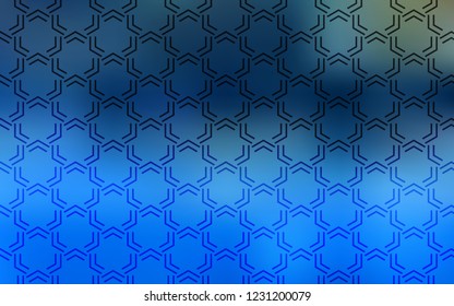 Light BLUE vector template with repeated sticks. Glitter abstract illustration with colored sticks. Pattern for your busines websites.