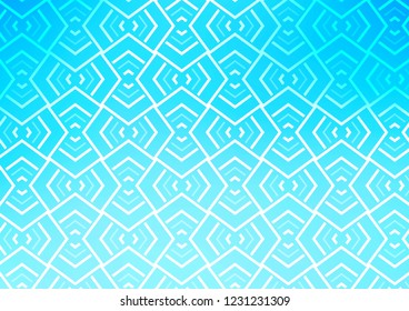 Light BLUE vector template with repeated sticks. Shining colored illustration with narrow lines. Pattern for business booklets, leaflets.