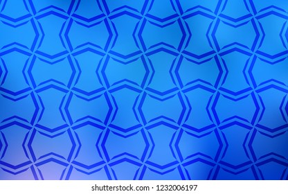 Light BLUE vector template with repeated sticks. Glitter abstract illustration with colored sticks. Pattern for your busines websites.
