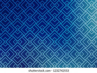 Light BLUE vector template with repeated sticks. Glitter abstract illustration with colored sticks. Pattern for websites, landing pages.