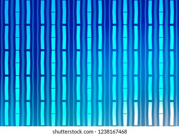 Light BLUE vector template with repeated sticks. Lines on blurred abstract background with gradient. The template can be used as a background.