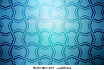 Light BLUE vector template with repeated sticks. Shining colored illustration with sharp stripes. Pattern for ads, posters, banners.