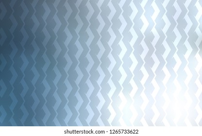 Light BLUE vector template with repeated sticks. Shining colored illustration with sharp stripes. Smart design for your business advert.