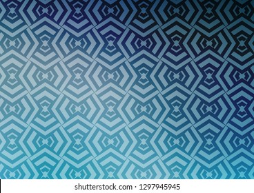 Light BLUE vector template with repeated sticks. Shining illustration with lines on abstract template. Backdrop for TV commercials.