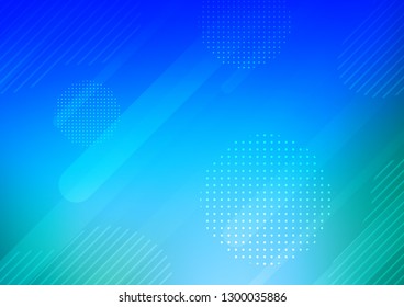 Light BLUE vector template with repeated sticks, circles. Glitter abstract illustration with colored sticks, dots. The pattern can be used for websites.