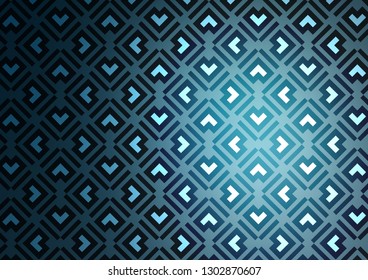 Light BLUE vector template with repeated sticks. Glitter abstract illustration with colored sticks. Pattern for business booklets, leaflets.