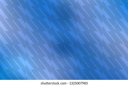 Light BLUE vector template with repeated sticks. Colorful shining illustration with lines on abstract template. Smart design for your business advert.