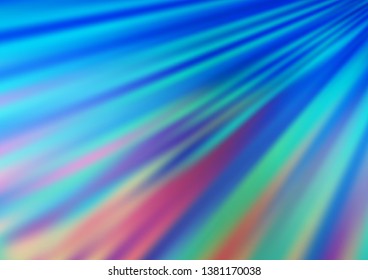 Light BLUE vector template with repeated sticks. Glitter abstract illustration with colored sticks. Best design for your ad, poster, banner.