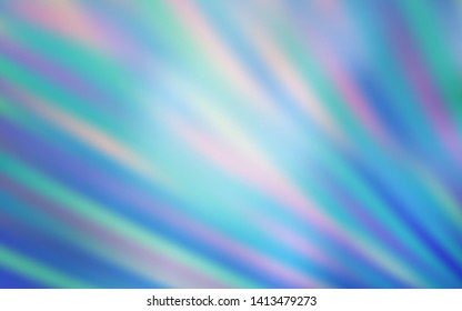 Light BLUE vector template with repeated sticks. Colorful shining illustration with lines on abstract template. Template for your beautiful backgrounds.