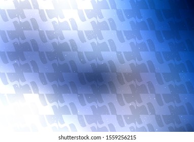 Light BLUE vector template with repeated sticks. Shining colored illustration with sharp stripes. Pattern for ad, booklets, leaflets.