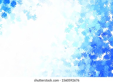 Light BLUE vector template with repeated sticks. Lines on blurred abstract background with gradient. Best design for your ad, poster, banner.