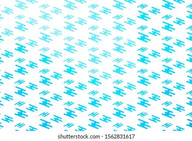 Light BLUE vector template with repeated sticks. Shining colored illustration with narrow lines. Pattern for ads, posters, banners.