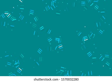 Light BLUE vector template with repeated sticks, dots. Lines on blurred abstract background with gradient. Template for your beautiful backgrounds.