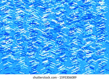 Light BLUE vector template with repeated sticks. Shining colored illustration with sharp stripes. Best design for your ad, poster, banner.