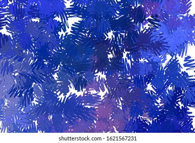 Light BLUE vector template with repeated sticks. Glitter abstract illustration with colorful sticks. Pattern for ads, posters, banners.