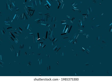 Light BLUE vector template with repeated sticks. Glitter abstract illustration with colored sticks. Best design for your ad, poster, banner.