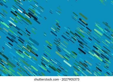 Light BLUE vector template with repeated sticks. Glitter abstract illustration with colored sticks. Best design for your ad, poster, banner.