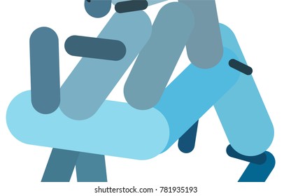 Light BLUE vector template with repeated sticks. Capsules on blurred abstract background with gradient. The pattern can be used for medical ad, booklets, leaflets