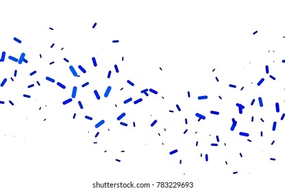 Light BLUE vector template with repeated sticks. Capsules on blurred abstract background with gradient. Smart design for your business advert.