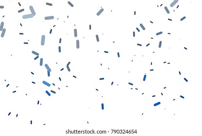 Light BLUE vector template with repeated sticks. Decorative shining illustration with lines on abstract template. Smart design for your business advert.